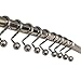 Hermosa Collection Hermosa Collection Luxury Hotel Quality Shower Curtain Hooks Silver Chrome Finish Rings S Hook (12-pk.) - Image 2