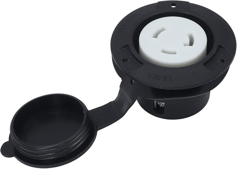 NEMA L5 30R Locking Receptacle 30A 125V Flanged Outlet RV Power Socket With Weatherproof Cap - Image 4