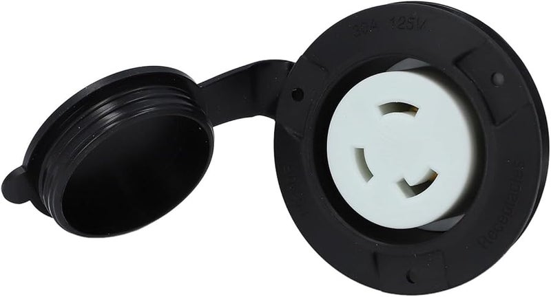 NEMA L5 30R Locking Receptacle 30A 125V Flanged Outlet RV Power Socket With Weatherproof Cap - Image 5