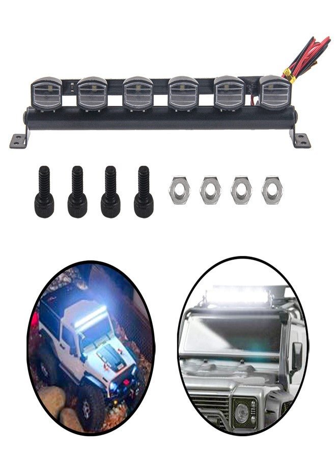 Vgoohobby شريط إضاءة LED من Vgoohobby متوافق مع Traxxas TRX-4 SCX10 90046 D90 SCX10 II CC01 Redcat Gen7 1/10 سيارة شاحنة زاحفة (6 مصابيح LED) - Image 1
