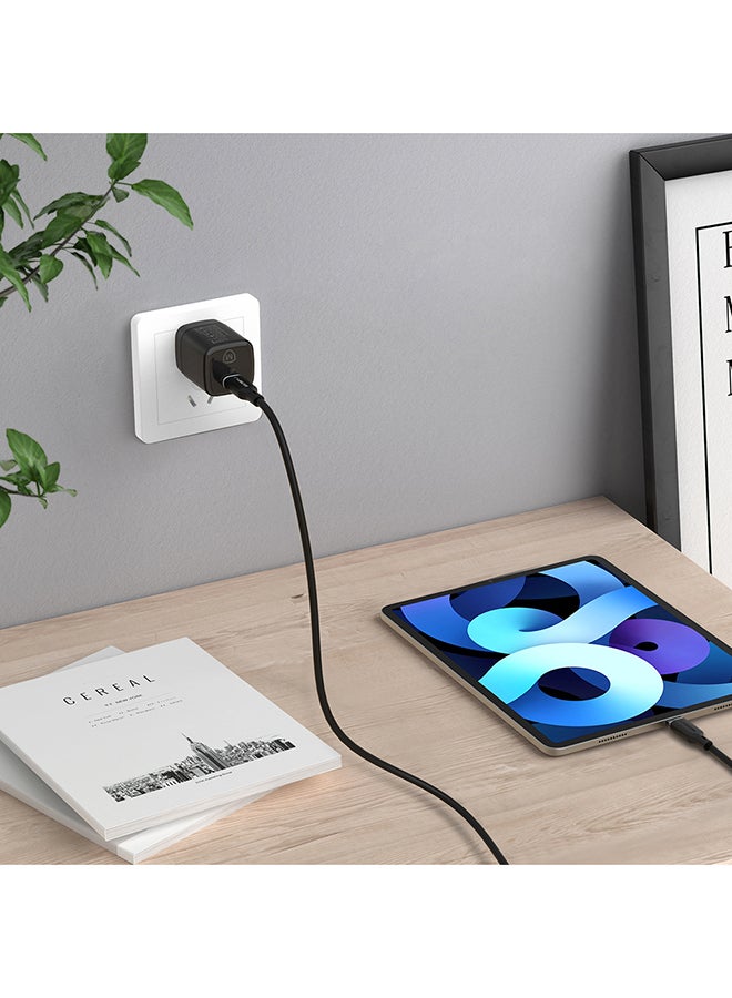 مايكروباك شاحن جداري Micropack MWC-135 بتقنية GaN 35 واط - شحن سريع PD، قابس عالمي، أسود - Image 3