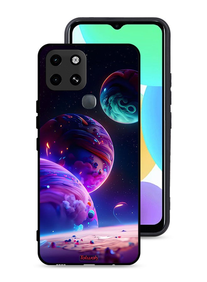 Tolwak Infinix Smart 6 Protective Case Cover Planet Pattern - Image 1