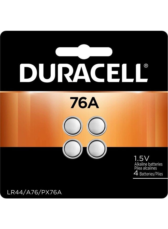 Duracell بطارية زر دوراسيل 76A LR44 دورالوك 1.5 فولت، 8 عبوة - Image 2