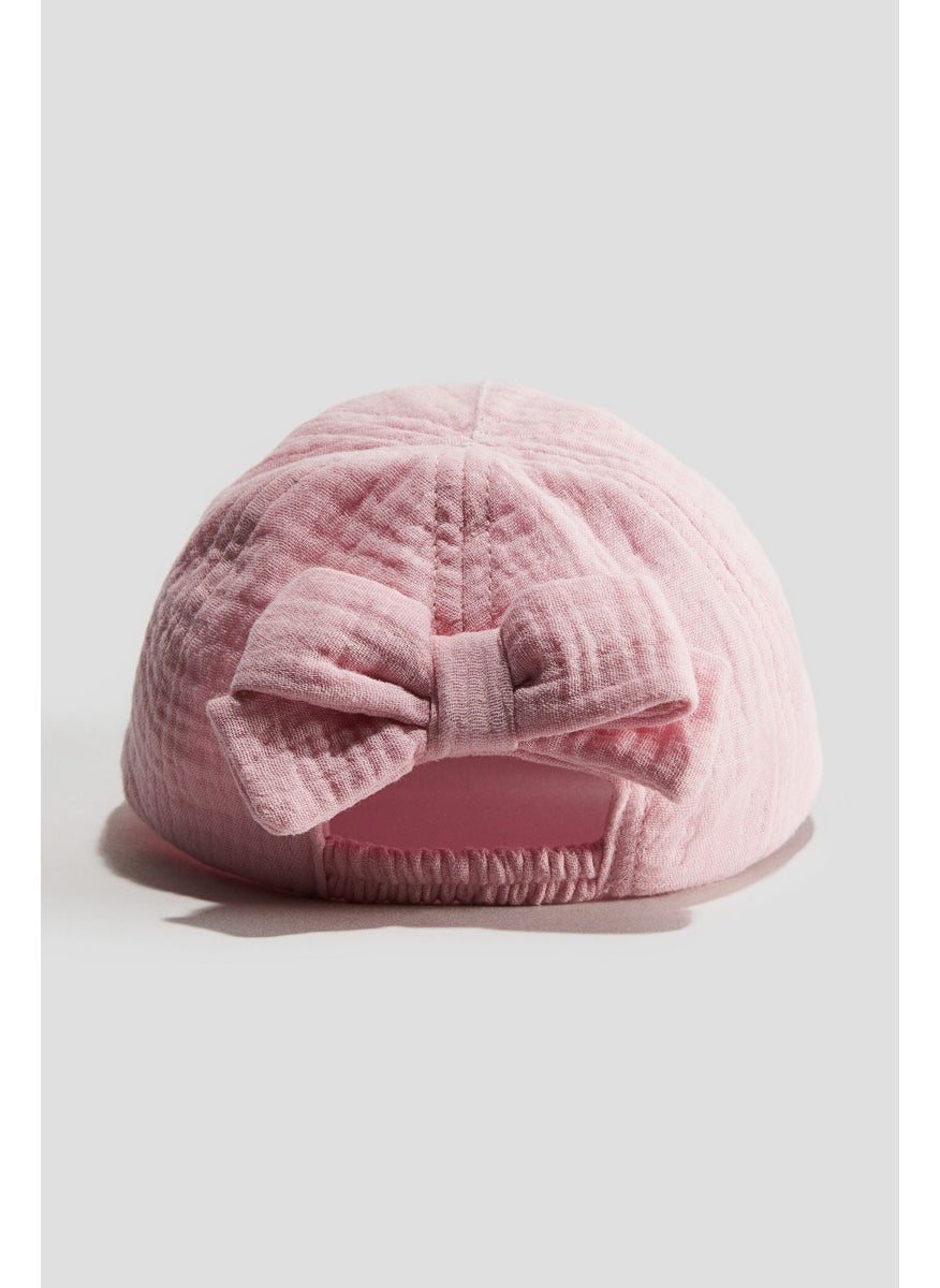 H&M Bow-Detail Muslin Cap  - Image 3