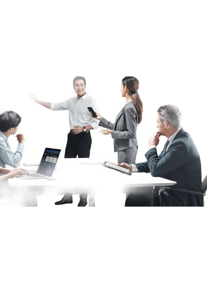 Newmine Ly50 Translation Earphone Simultaneous Interpretation Bluetooth Earphone Bone Conduction Concept Hanging Ear Style Conference Recording Ai Call Noise Reduction Long Battery Life Suitable For H - Image 1