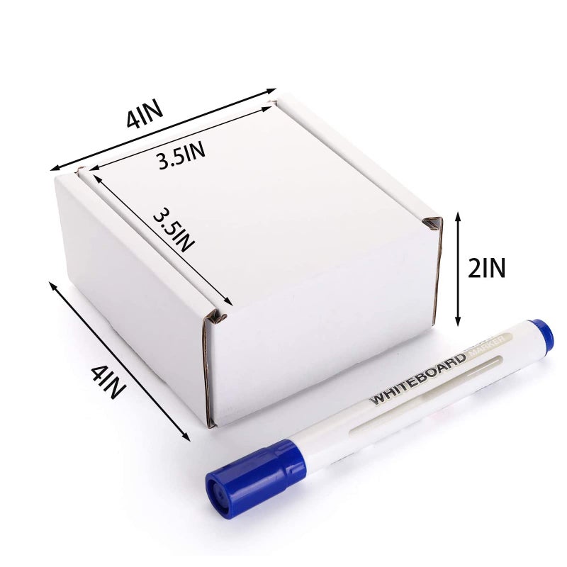 Cedilis 75 Pack Corrugated Mailer, 4x4x2 Inches Shipping Boxes, Small Cardboard Box for Shipping Mailing and Storing, Recyclable, Crush Proof, Oyster White - Image 2