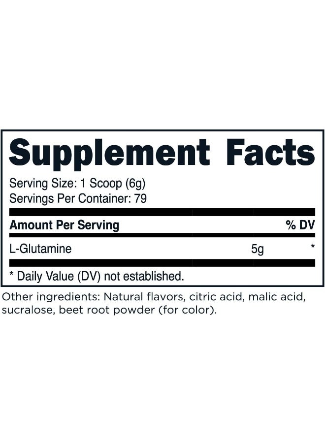 TransformHQ TransformHQ L-Glutamine Powder 500g (Strawberry Lemonade) - Gluten Free, Non-GMO  - Image 2
