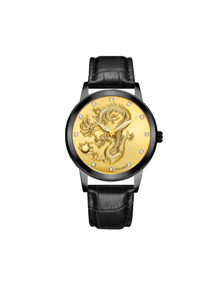 Men's High-End Fashion Golden Dragon Watch