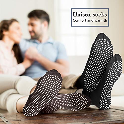 Geyoga 5 Pairs Unisex Non Slip Socks Anti Skid Slipper Barre Socks for Yoga Pilates Barre Home Workout (Mixed Color) - Image 2