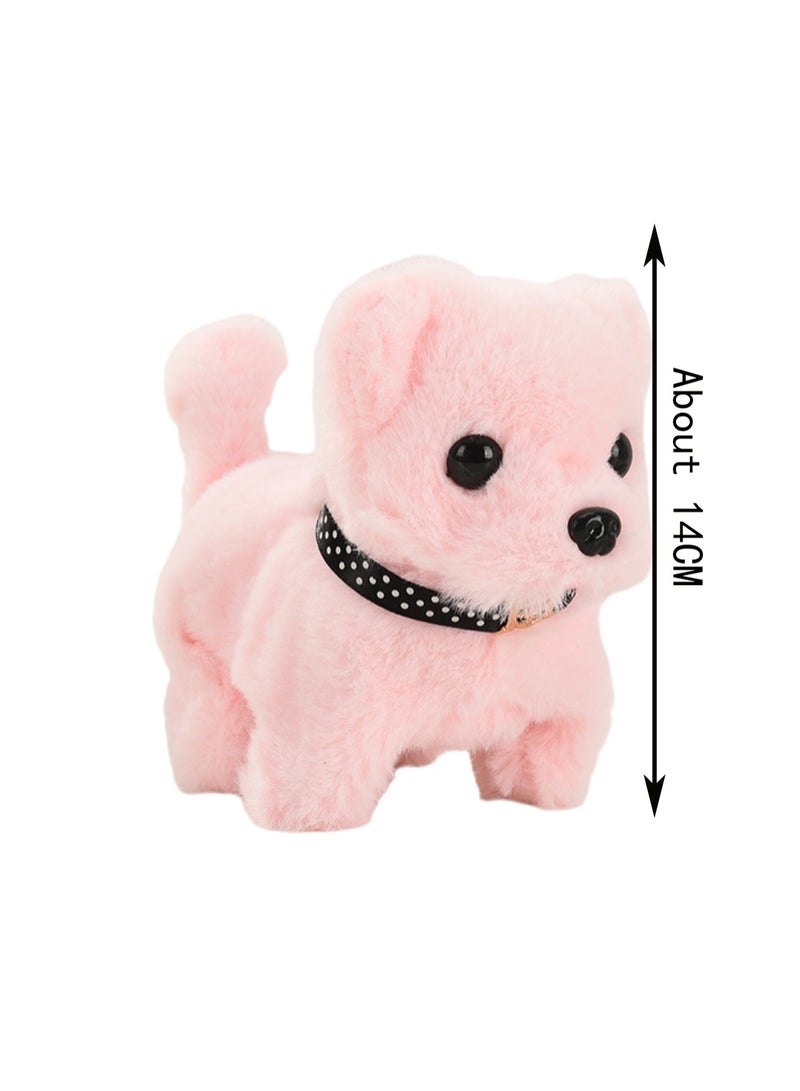 Pink Short-Eared Bichon Electronic Plush Stuffed Animal Interactive Puppy Touch Control, Electronic Dog Pet, Robot Toy, Animated Toy Dog ​​Suitable For Kids And Babies  - Image 2