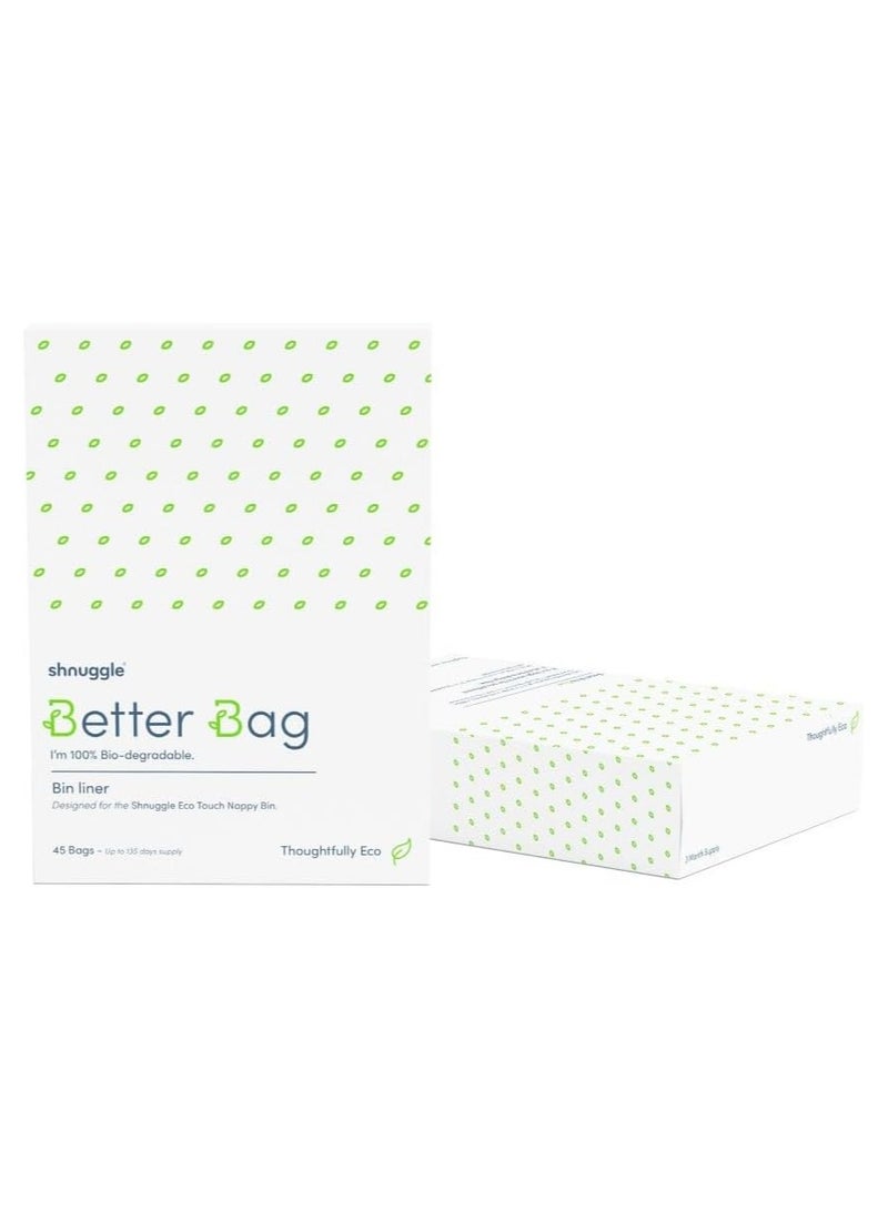 Shnuggle Shnuggle Better Bag Nappy Bin Liners,Green - 45 Pcs/Pack  - Image 1