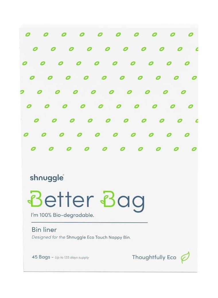 Shnuggle Shnuggle Better Bag Nappy Bin Liners,Green - 45 Pcs/Pack  - Image 2