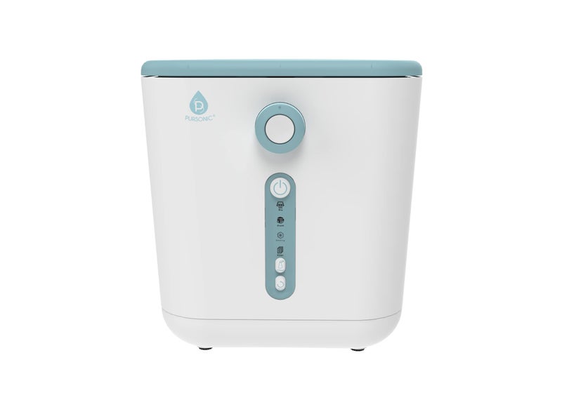 Pursonic Electric Kitchen Composter - 3L Indoor Odorless Smart Composter with Detachable Carbon Filter - Countertop Compost Bin Turns Waste into Natural Fertilizer for Plants (White) - Image 1