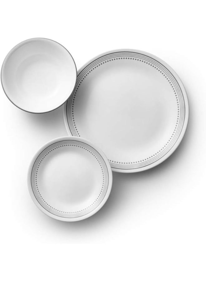 Corelle 18-Piece Chip Resistant Classic Collection Dinnerware Set, Service for 6 - Image 2