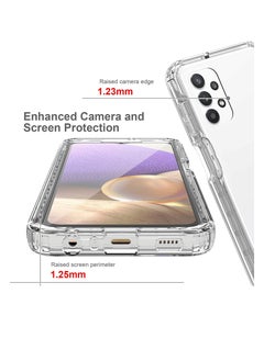 Case for Samsung A32 5g Phone Case,  Clear Transparent Reinforced Corners TPU Shock-Absorption Flexible Cell Phone Cover for Samsung Galaxy A32 5g 6.4" (Samsung A32 5g Clear)
