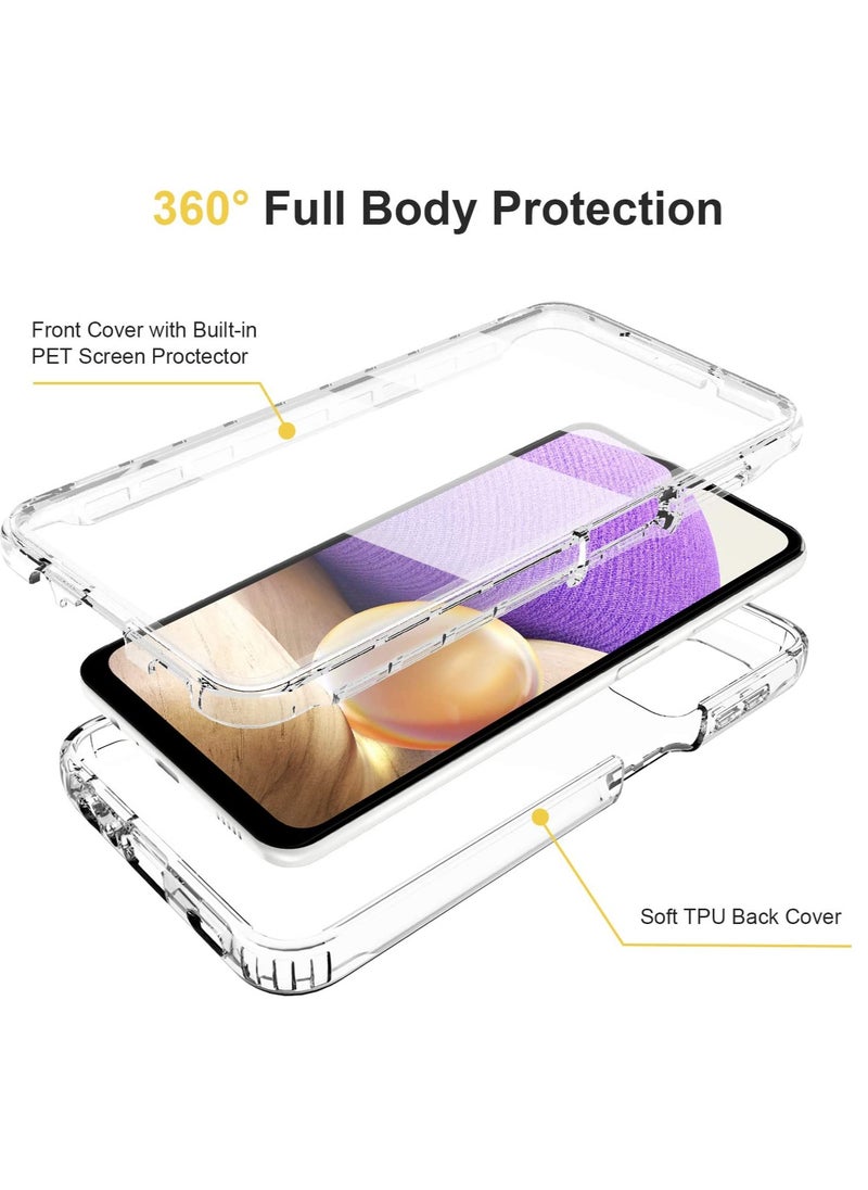 SYOSI - Case for Samsung A32 5g Phone Case,  Clear Transparent Reinforced Corners TPU Shock-Absorption Flexible Cell Phone Cover for Samsung Galaxy A32 5g 6.4" (Samsung A32 5g Clear) - Image 1
