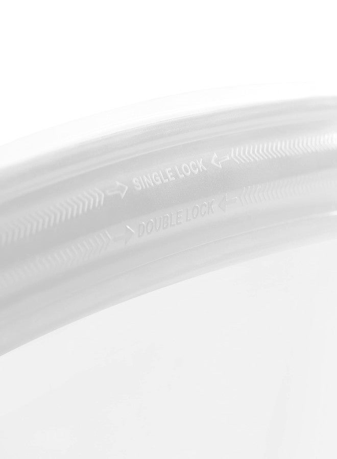 Cuisipro Reusable Stand-up Silicone Bag with Divider Stand Up, 44oz, 8.5 x 6.1inch, Clear - Image 5