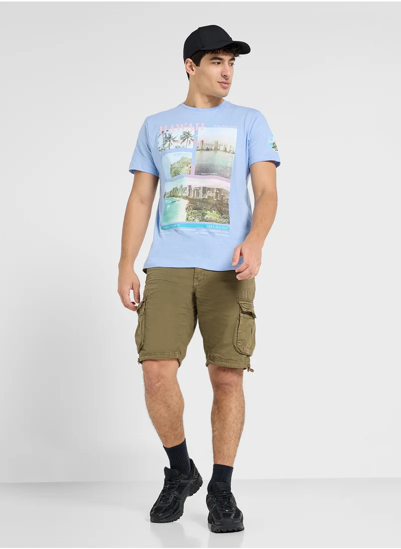BRAVE SOUL Soft Touch Crew Neck T-Shirt