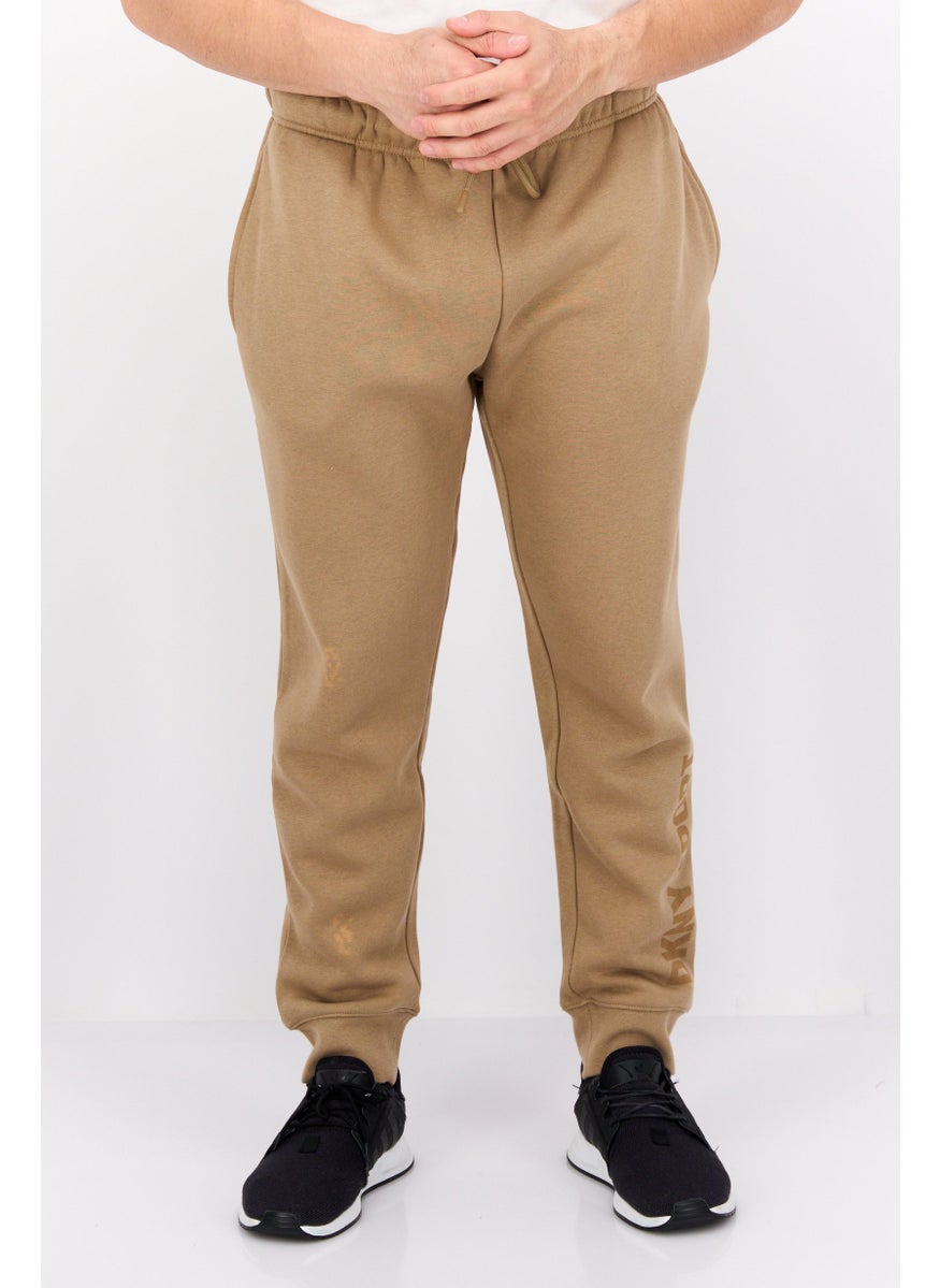 DKNY Sport Men Sportswear Fit Outdoor Sweatpants, Dark Tan  - Image 1