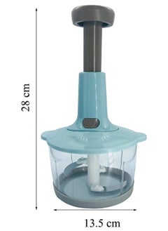 RAQTA Manual Meat Grinder & Vegetable Chopper – Multifunction Hand-Press Food Grinder, Egg Whisk, and Stirrer for Kitchen Use  - Image 2