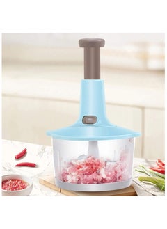 RAQTA Manual Meat Grinder & Vegetable Chopper – Multifunction Hand-Press Food Grinder, Egg Whisk, and Stirrer for Kitchen Use  - Image 3