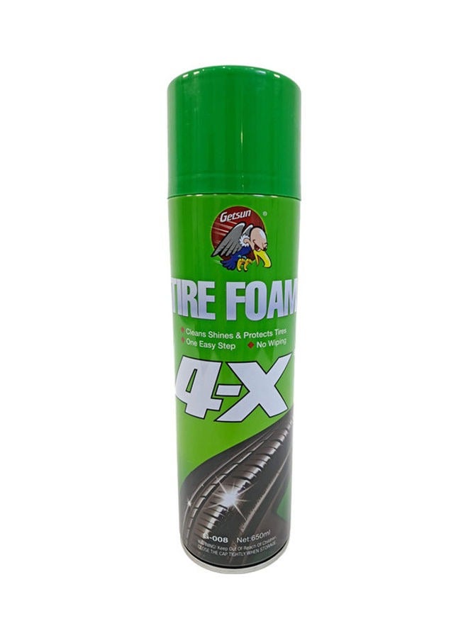 GETSUN 4-X Car Cleans and Shines Tire Foam 650ml-Combo Pack - Image 2