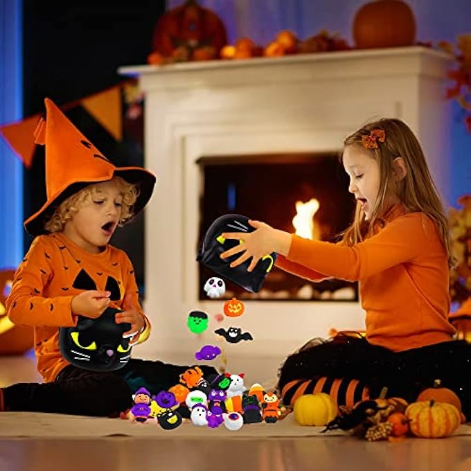 YUJUN Halloween Cauldron with 24 Squeeze Toys - Image 5