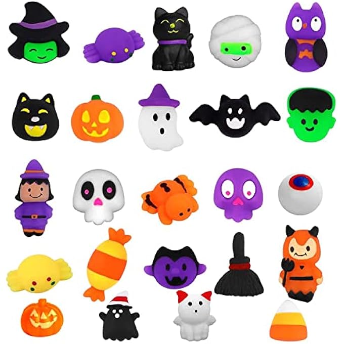 YUJUN Halloween Cauldron with 24 Squeeze Toys - Image 2