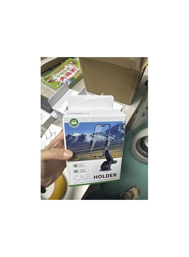 Double Use Sucker Long Arm air Vent Clip Car Phone Holder Mount for Dashboard Windshield Glass