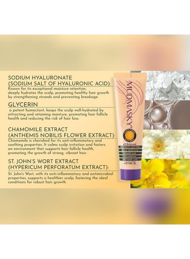 Mudmasky Scalp Serum 60ml/2.0 FL OZ - Vitamin-Infused Hair Serum, Strengthens and Thickens Hair from Root, Repairs Chemical Damage, Anti-Hair Loss, Moisturizes Scalp, Suitable for All Hair Types - Image 5