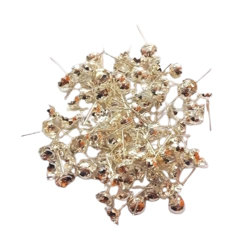 Generic PurpleBliss Lotus Flower Archana, 108 Silver and Gold Pooja Flowers, Set of 108 Metal Lotus Flower in Gold and Silver Plating, Weight: 50gms (Silver)  - Image 1