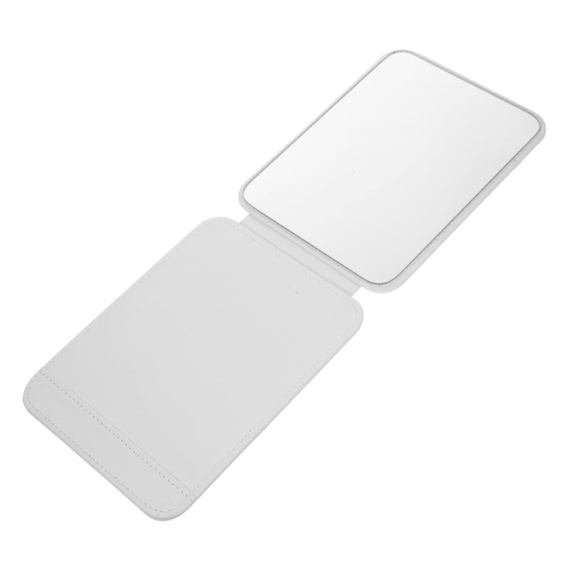 Portable Table Makeup Mirror with Stable Base Easy to Clean Elegant Design White 8 1L x 6 1W - Image 2