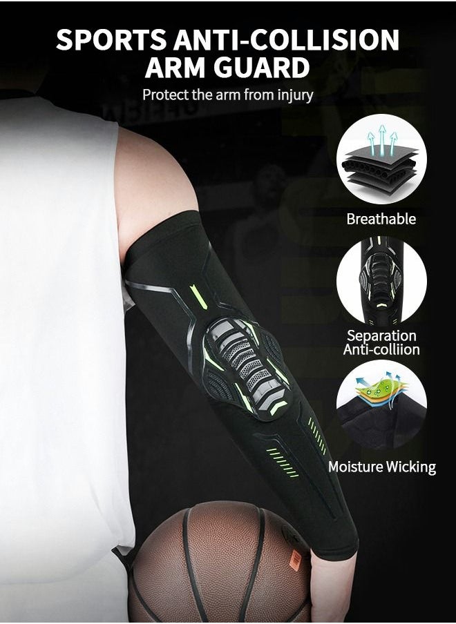 GROIC Honeycomb Crash Arm Elbow Pads, Sports Compression Arm Sleeves, Compression Padded Elbow Pads, Basketball Arm Sleeves, Sports Elbow Pads, Sports Protective Equipment, Cycling Protective Gear  - Image 3