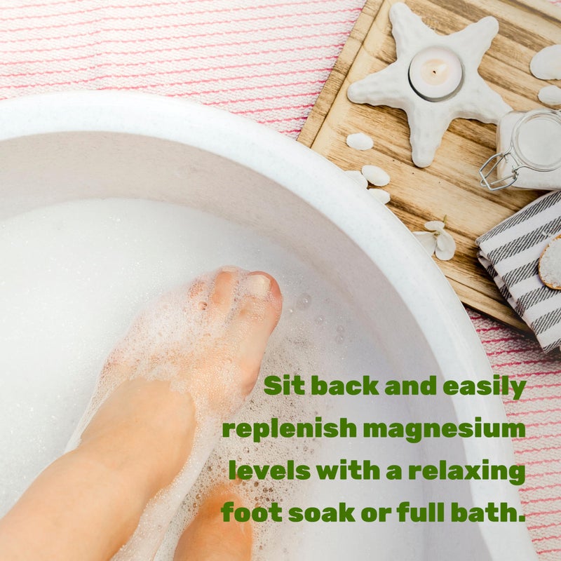 DEAL SUPPLEMENT Pure Magnesium Flakes Bath Soaks, 10lbs - Natural Epsom Salt Substitute | High-Absorption Magnesium Chloride Flakes | Hydrates Skin & Promotes Relaxation - Image 4