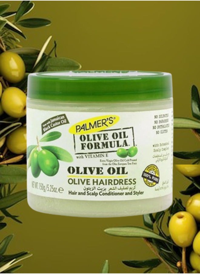 PALMER'S - Olive Hairdress Cream Made With Olive Oil Vitamen E 150 Grams - Image 1