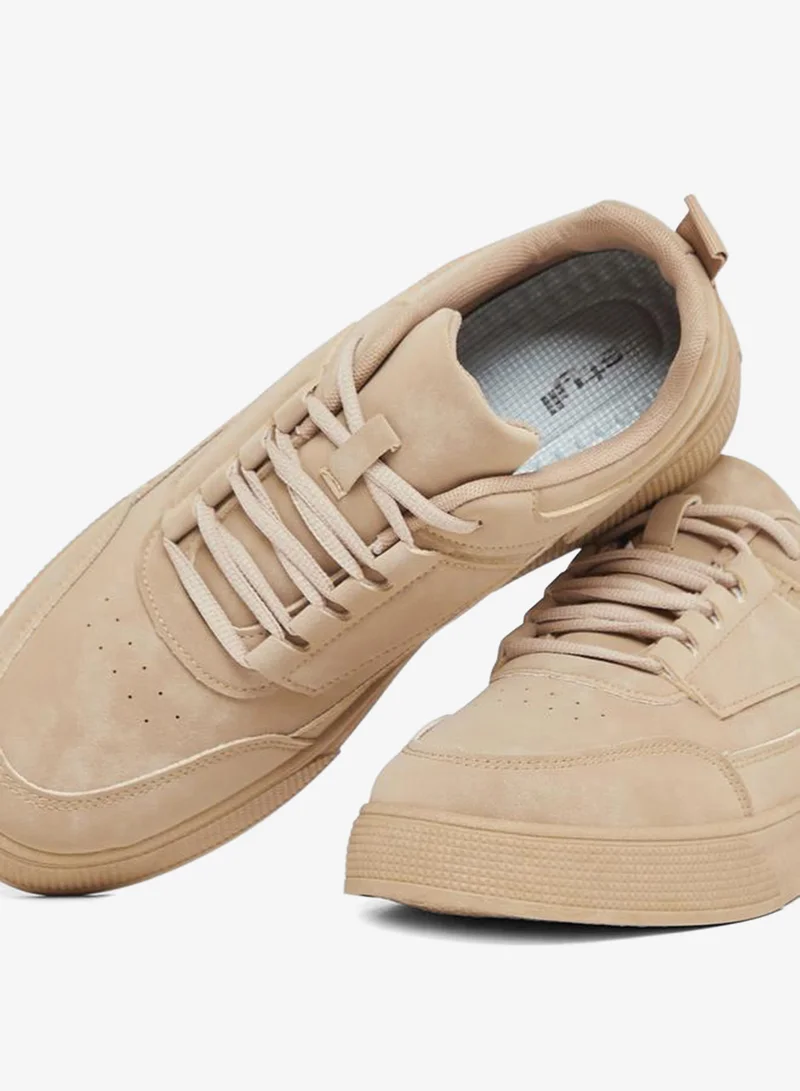 Styli Active Suede Courtroom Lace Up Sneakers