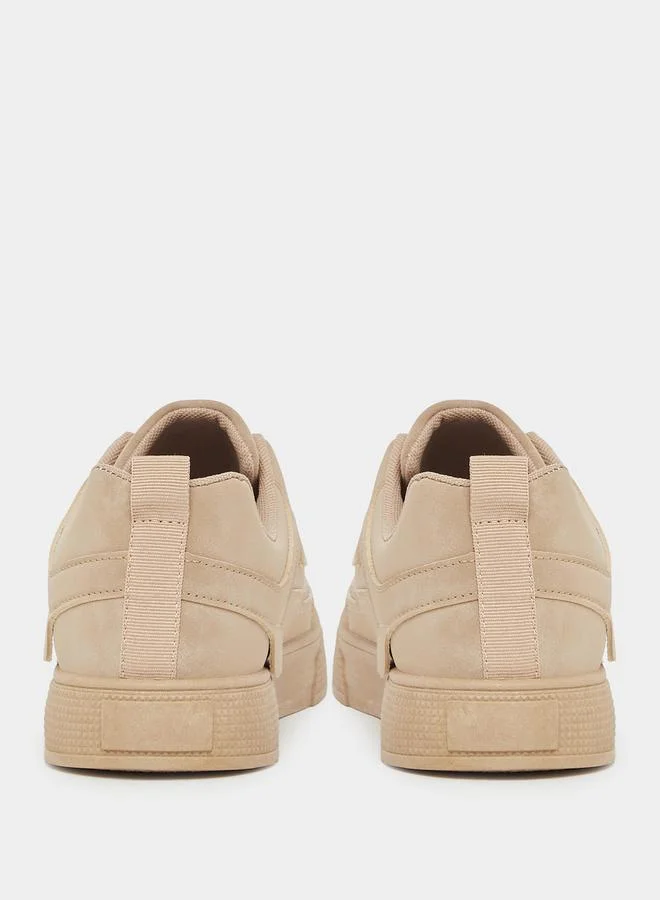 Styli Styli Suede Courtroom Lace Up Sneakers