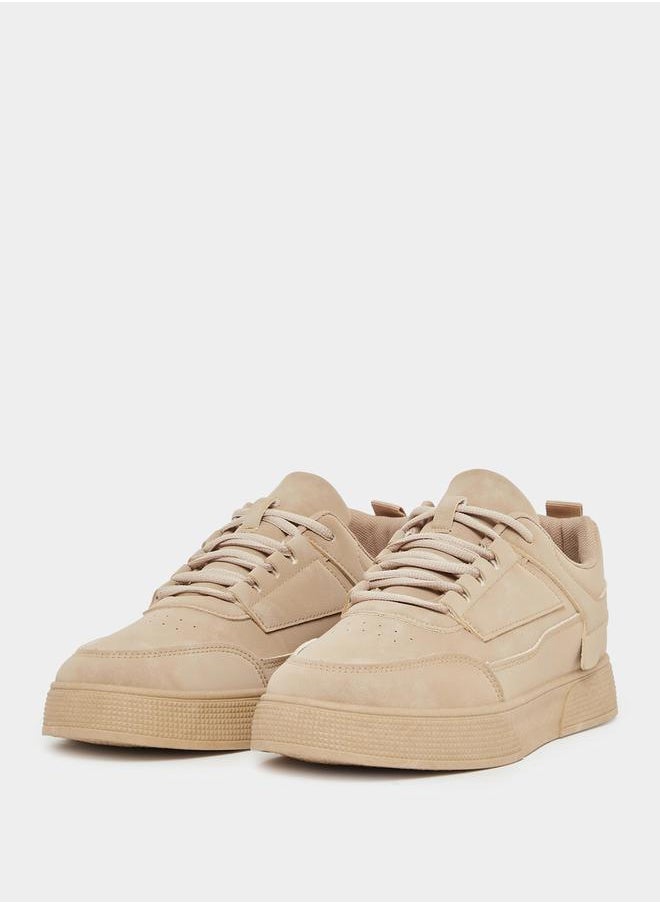 Styli Suede Courtroom Lace Up Sneakers  - Image 2