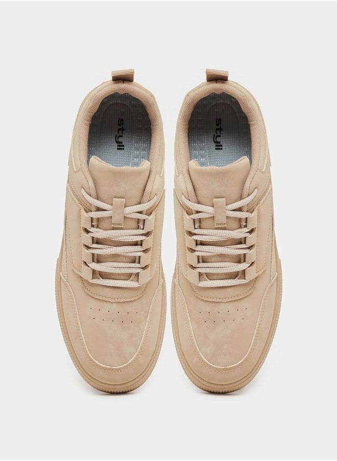 Styli Suede Courtroom Lace Up Sneakers  - Image 5