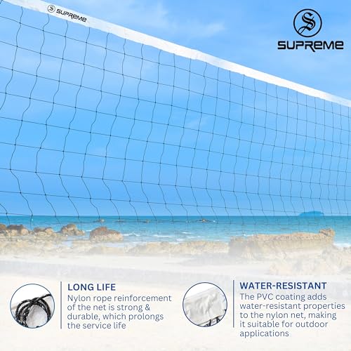 Supreme Volleyball Net Master for Regular Play Tournament Qlty. (Pack of 01) - Image 4