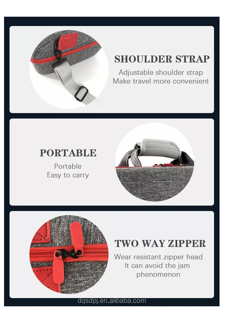 TYCOM - Tycom PS5 case Travel Storage Bag For PS5-Shockproof Hard Shell Bag- Luxury Waterproof Shoulder Bag For Playstation 5,Console & Accessories Storage Organizer (GRAY) - Image 1