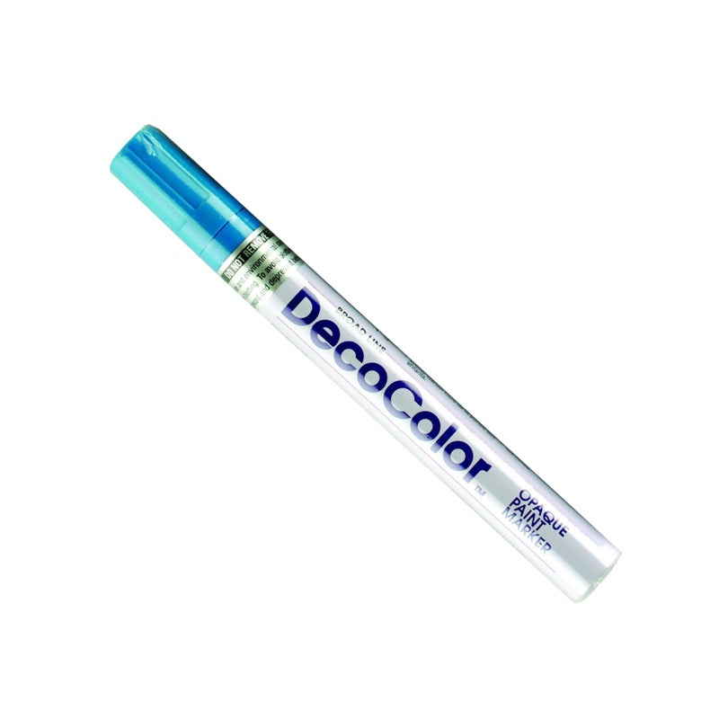Marvy Uchida UCHIDA 300-C-10 Marvy Deco Color Broad Point Paint Marker, Light Blue - Image 5
