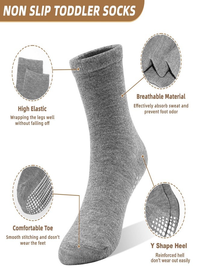HYCLES جوارب هايكلز للأطفال الصغار، 16 زوجًا، جوارب مانعة للانزلاق للأطفال، جوارب لاصقة للأولاد والبنات، مناسبة للأطفال من عمر 6 إلى 12 شهرًا (0-1T). - Image 3