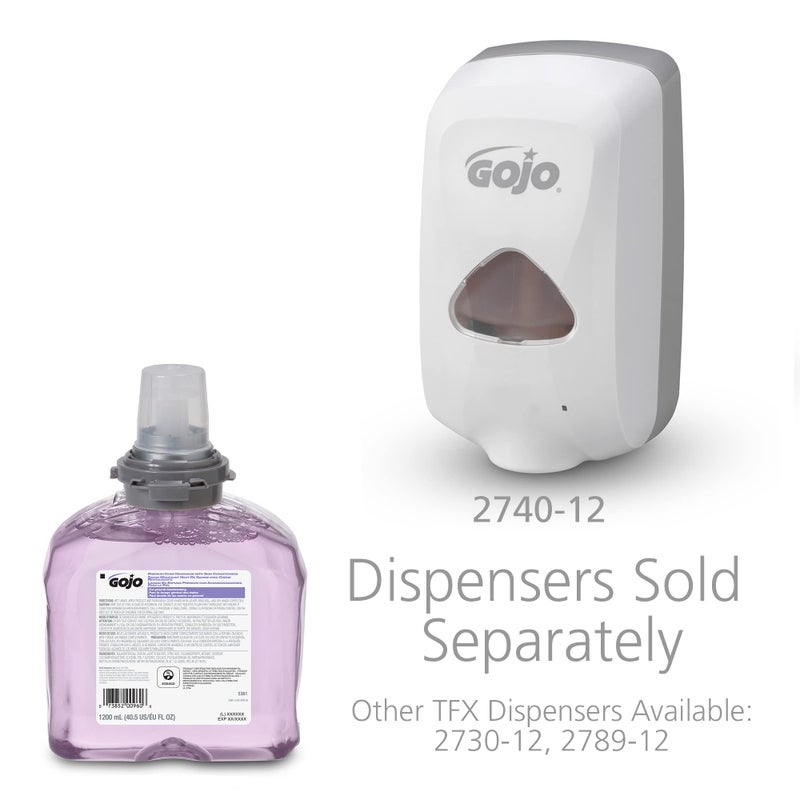 GOJO Premium Foam Handwash with Skin Conditioners, Cranberry Scent, EcoLogo Certified, 1200 mL Foam Hand Soap Refill TFX Touch-Free Dispenser (Pack of 2) â€“ 5361-02 - Image 3