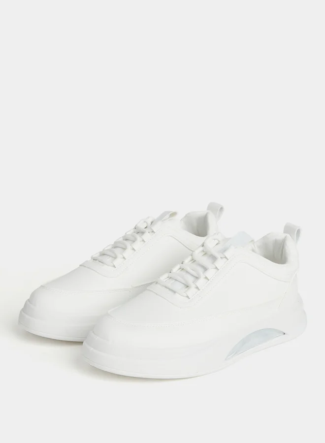 ستايلي Styli Pull Tab Detail Lace-Up Sneakers