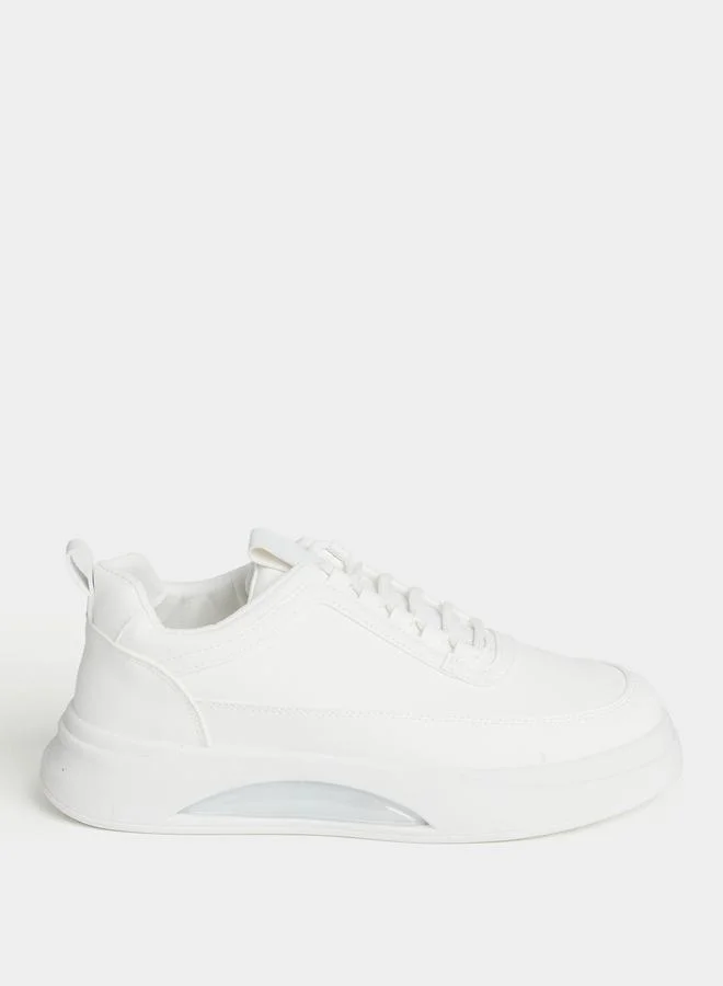 ستايلي Styli Pull Tab Detail Lace-Up Sneakers