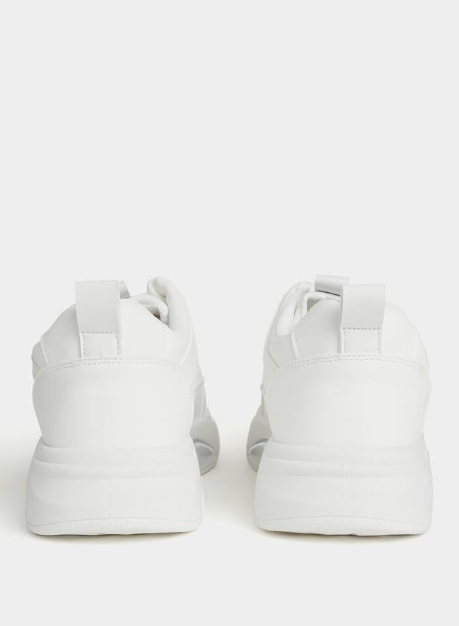 Styli Styli Pull Tab Detail Lace-Up Sneakers  - Image 5