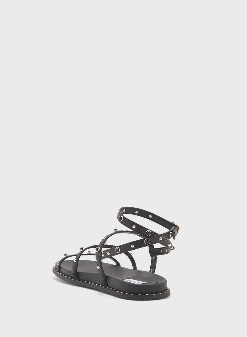 STEVE MADDEN Stormie Ankle Strap Flat Sandals  - Image 3