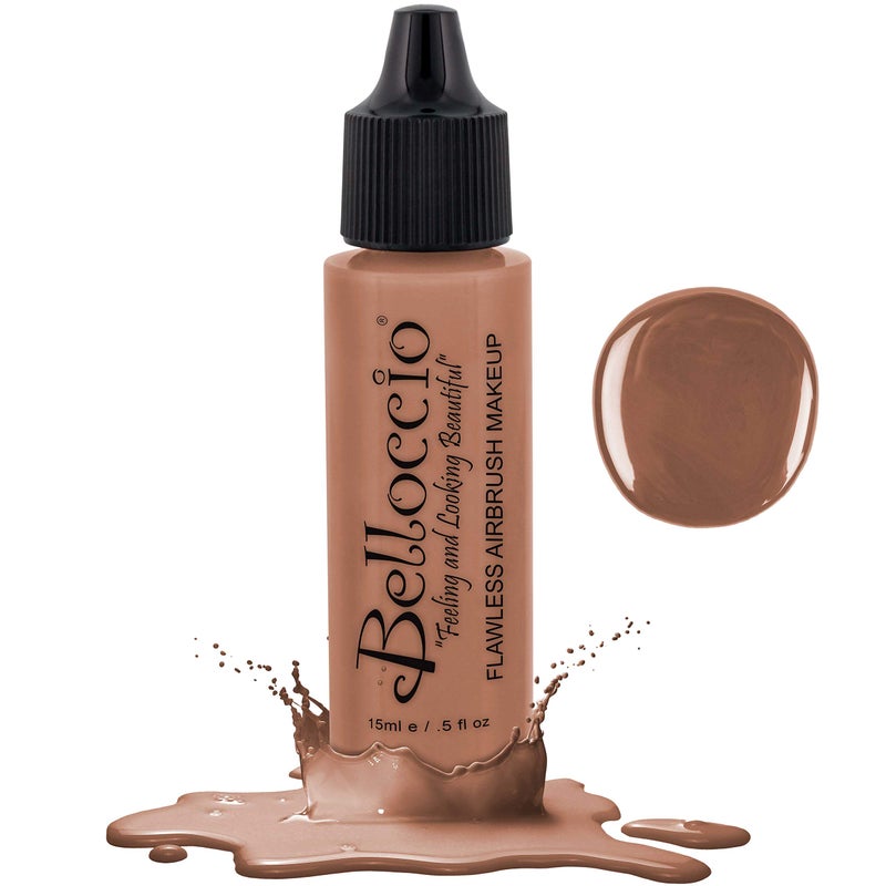 Belloccio's Professional Cosmetic Airbrush Makeup Foundation 1/2oz Bottle: Beige- Light-medium Pink Undertones - Image 1