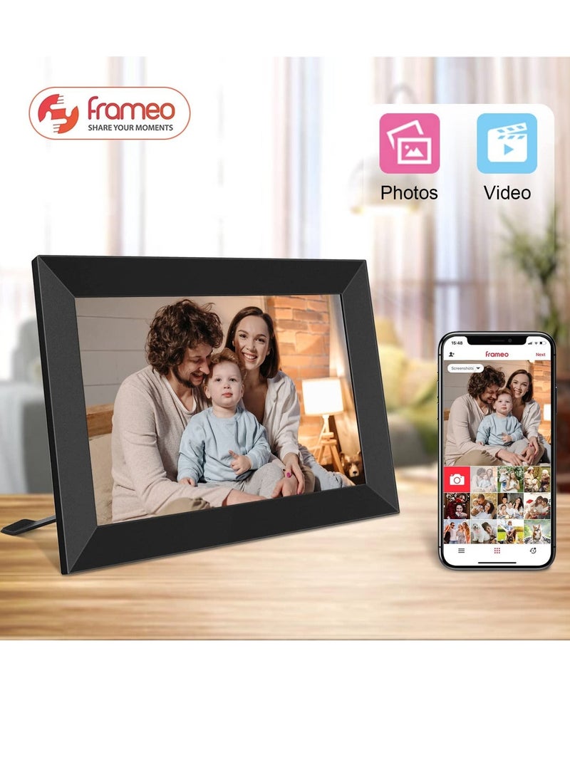 Captaintech 10.1 Inch Smart WiFi Digital Photo Frame 1280x800 IPS LCD Touch Screen, Auto-Rotate Portrait and Landscape, Built in 16GB Memory, Share Moments Instantly via Frameo App from Anywhere - Image 2